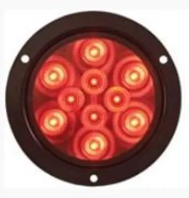 OPTRONICS STL42RBP Led Tl 4&#039;Flange;Rd 10 Diodes