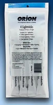 ORION 924 4-Pack Light Sticks2 Green 1 Red 1