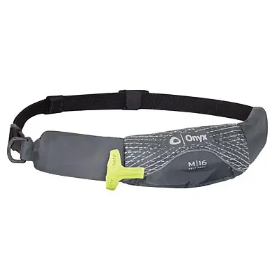 ONYX OUTDOOR 1309701419 M-16 Manual Inflatable Belt Pck Gry