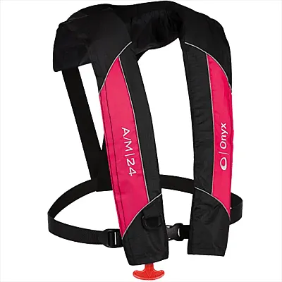 ONYX OUTDOOR 1320105414 A/M-24 Auto/Manual Life Jacket Pink