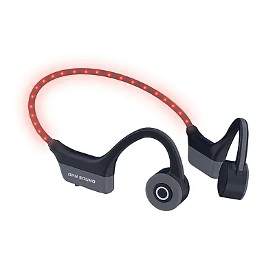 Opn Sound Os4000Bl Dashlyte Bluetooth Bone-Conduction Led-Neckband Headphones Wi