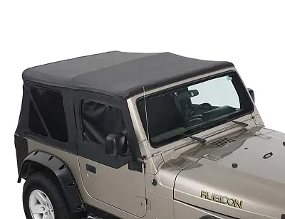 OVERLAND VCL 14010135 Replacement Soft Top With Upper Doo