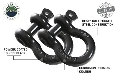 OVERLAND VCL 19010201 Recovery Shackle D-Ring 3/4&#039; 4.75 T