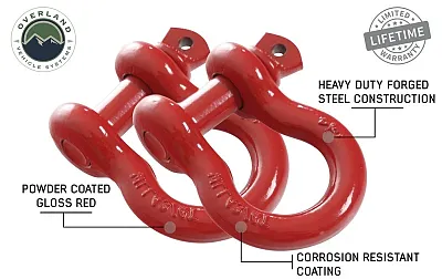 OVERLAND VCL 19010204 Recovery Shackle D-Ring 3/4&#039; 4.75 T