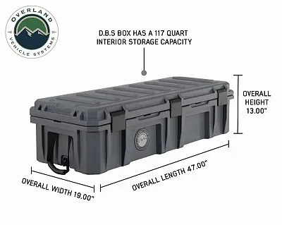 OVERLAND VCL 40100021 D.B.S. - Dark Grey 117 Qt Dry Box
