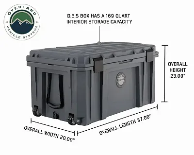 OVERLAND VCL 40100031 D.B.S. - Dark Grey 169 Qt Dry Box