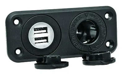 PRIME PRODCT 086410 12V Receptacle - Dual Usb