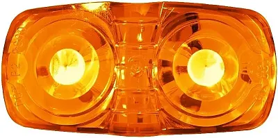 PETERSON MFG 38AMVBT2 Led M/C Pc Mv Rect Dbl Bulls-Eye 4&#039;