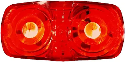 PETERSON MFG M38RMVBT2 Led M/C Pc Mv Rect Dbl Bulls-Eye 4