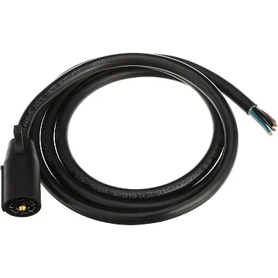 POLLAK 10117V Over Molded Trailer End/Rv Plug Wit
