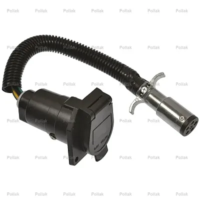 POLLAK 6P104V 6 Pole Round To 7 Way Blade Trailer