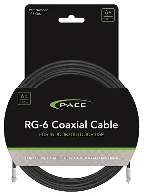 PACE INT&#039;L 135006 Pace - 6Ft Coaxial Cable