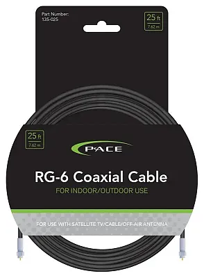 PACE INT&#039;L 135025 Pace - 25Ft Coaxial Cable
