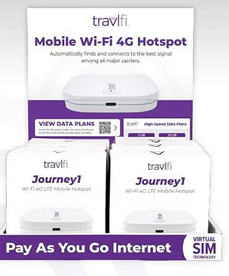 PACE INT&#039;L 700010PACK Travlfi Journey1 Hotspot W/ Vsim Te
