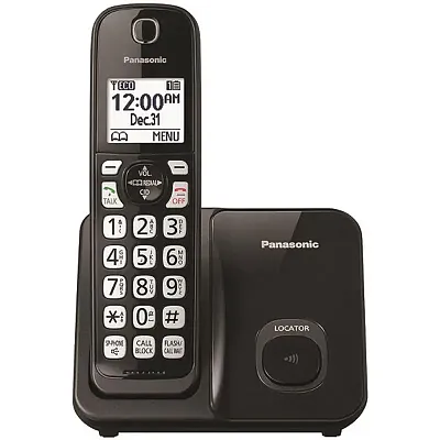 Panasonic Kx-Tgd510B Expandable Cordless Phone With Call Block (Single Handset)