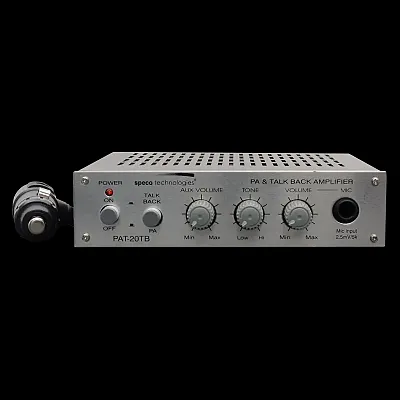 Speco Pat20Tb Spec0- Pat20Tb 12 Volt 20 Watt Mobile Pa Amplifier With Talk Back