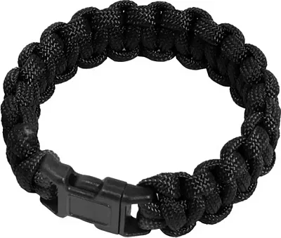 Sona Pcb7-Bk 7&quot; Paracord Bracelet W/6.88&#039; Cord (Black) 430 Lbs