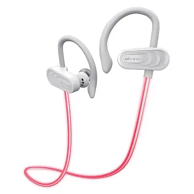 Tokk Tmx09W Glow In-Ear Bluetooth Earbuds With Microphone (White)