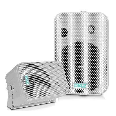 Speakers 6.5&quot; White Outdoor Pyle Pro; Pair