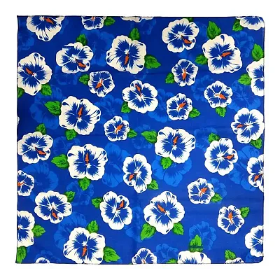 Pet Edge Everyday Bandanna - Blue Hibiscus