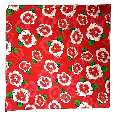 Pet Edge Everyday Bandanna - Red Hibiscus