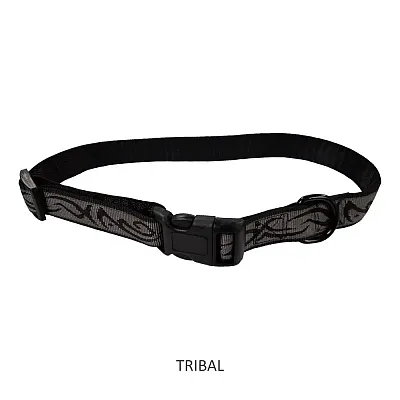 Pet Edge Jacquard Stitched Nylon Collars - Tribal