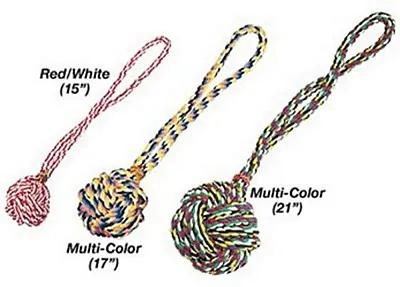 Pet Edge Monkey's Fist Knot Rope Toy - 17 in