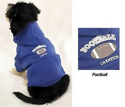 Pet Edge Hooded Football Sweatshirt - Large