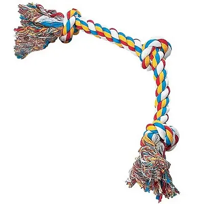 Pet Edge Knotted Rope Bones - 18in (3-Knot)