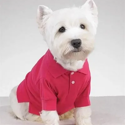 Pet Edge Preppy Puppy Polos - Chateau Pink - Large