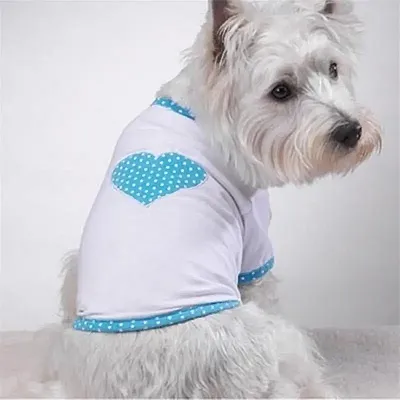 Pet Edge Polka Dot Heart Tee - Small