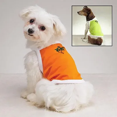 Casual Canine; Pet Edge Tiki Tanks - Sunset Orange - Small