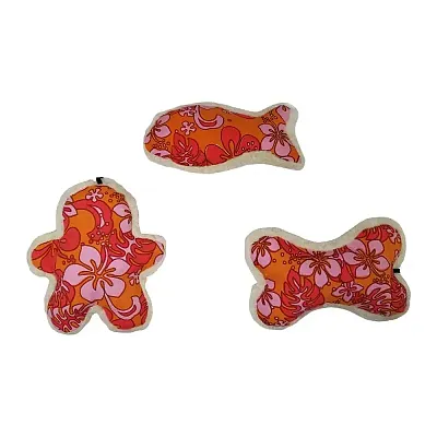 Pet Edge Hibiscus Plush Toys - Fish