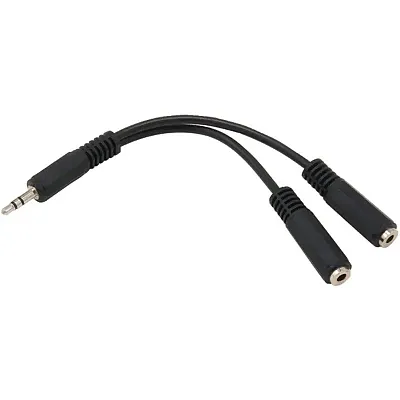 Axis C1749 Bk 6&quot; Headphone Splitter