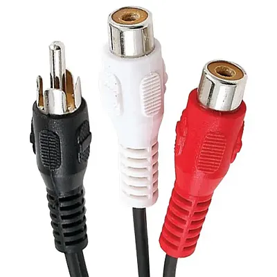Axis Sei 255-010 (C1736/Bk/ Y-Adapter (1 Rca Plug To 2 Rca Jacks