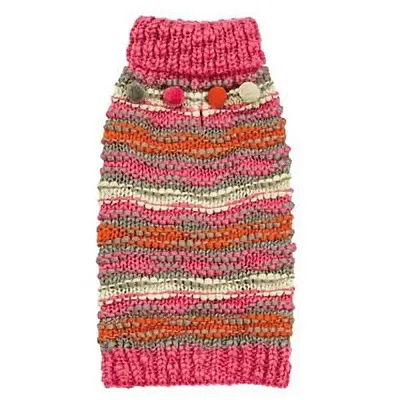 Zack & Zoey Zack & Zoey Elements Chunky Pompom Sweater - Large