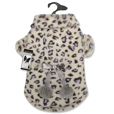 Pet Edge Zack & Zoey Elements Cheetah Plush Coat - X-Large