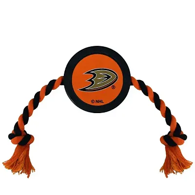 Pets First Anaheim Ducks Pet Hockey Puck Rope Toy