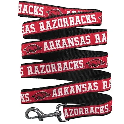 Pets First Arkansas Razorbacks Pet Leash by Pets First - Small