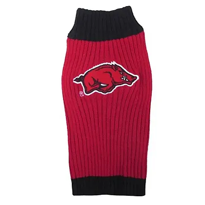 Pets First Arkansas Razorbacks Pet Sweater - Medium