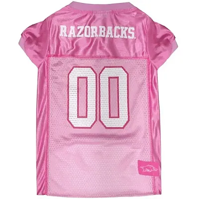 Pets First Arkansas Razorbacks Pink Pet Jersey - X-Small