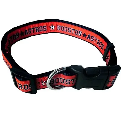 Pets First Houston Astros Pet Collar by Pets First - Small