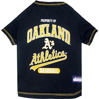 Pets First Oakland A's Green Pet T-Shirt - Medium