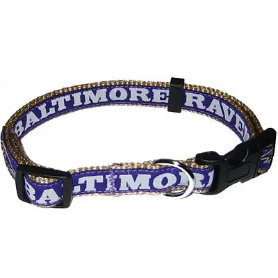 Pets First Baltimore Ravens Pet Collar by Pets First - Large