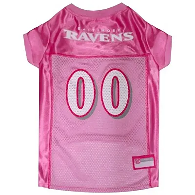 Pets First Baltimore Ravens Pink Pet Jersey - X-Small