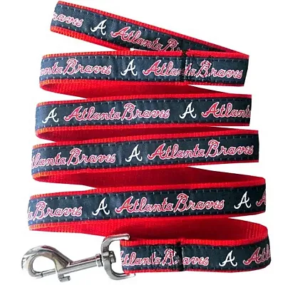 Pets First Atlanta Braves Pet Leash by Pets First - Medium