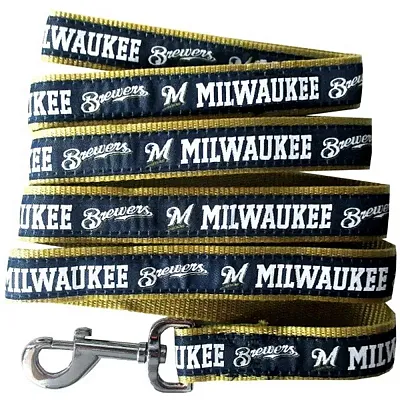Pets First Milwaukee Brewers Pet Leash by Pets First - Medium