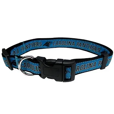 Pets First Carolina Panthers Pet Collar by Pets First - Small