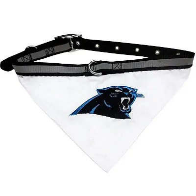 Pets First Carolina Panthers Pet Collar Bandana - Medium