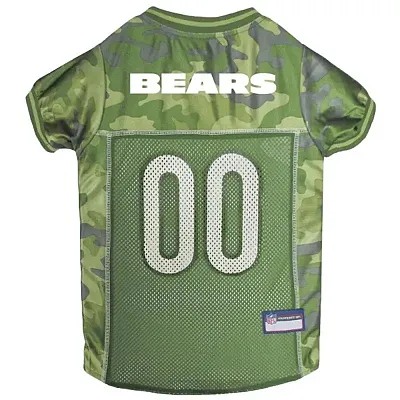 Pets First Chicago Bears Pet Camo Jersey - Medium